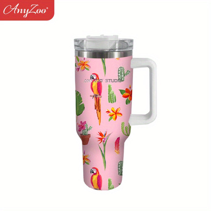 Hummingbird Flower Custom Stanley Cup 40 oz 30 oz Tumbler With HandleTVC2301650