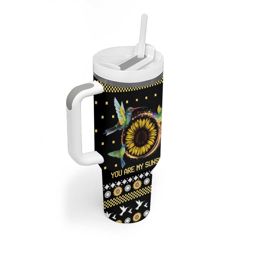 Hummingbird Sunflower Christmas You Are My Sunshine Custom Stanley Cup 40 oz 30 oz Tumbler With HandleTVC2301391 - Image 2