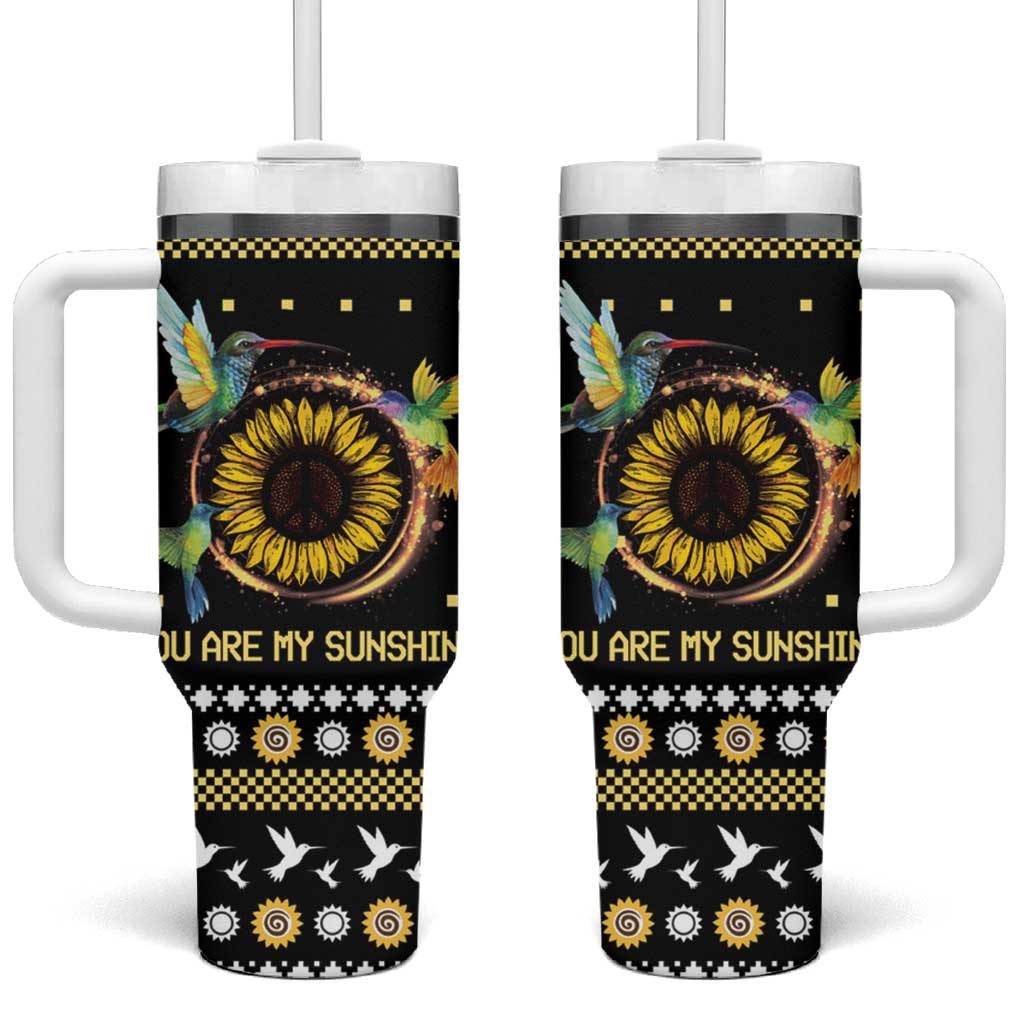 Hummingbird Sunflower Christmas You Are My Sunshine Custom Stanley Cup 40 oz 30 oz Tumbler With HandleTVC2301391