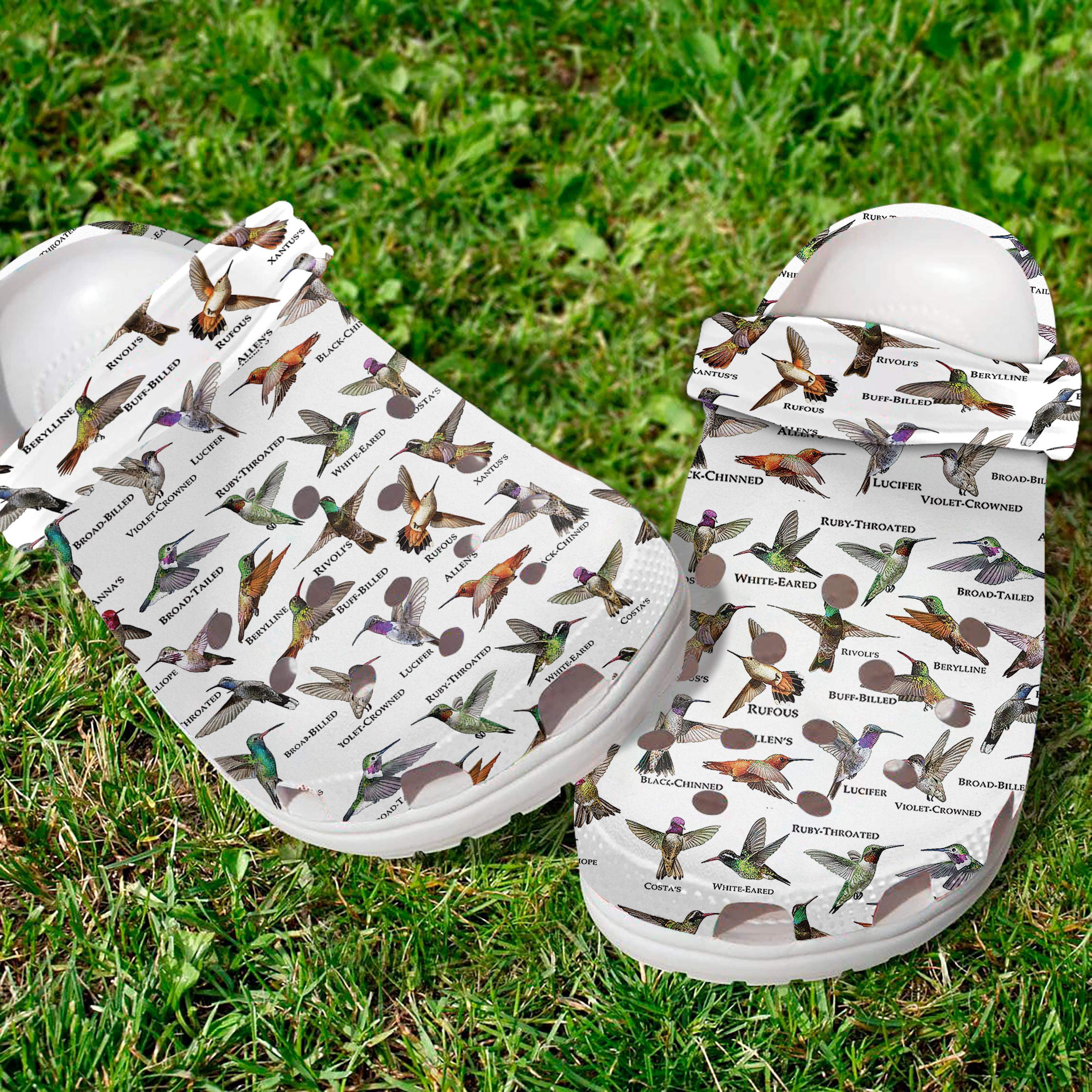 Hummingbirds of the United States Crocs Crocband Clogs Shoes Comfortable For Men Women and Kids