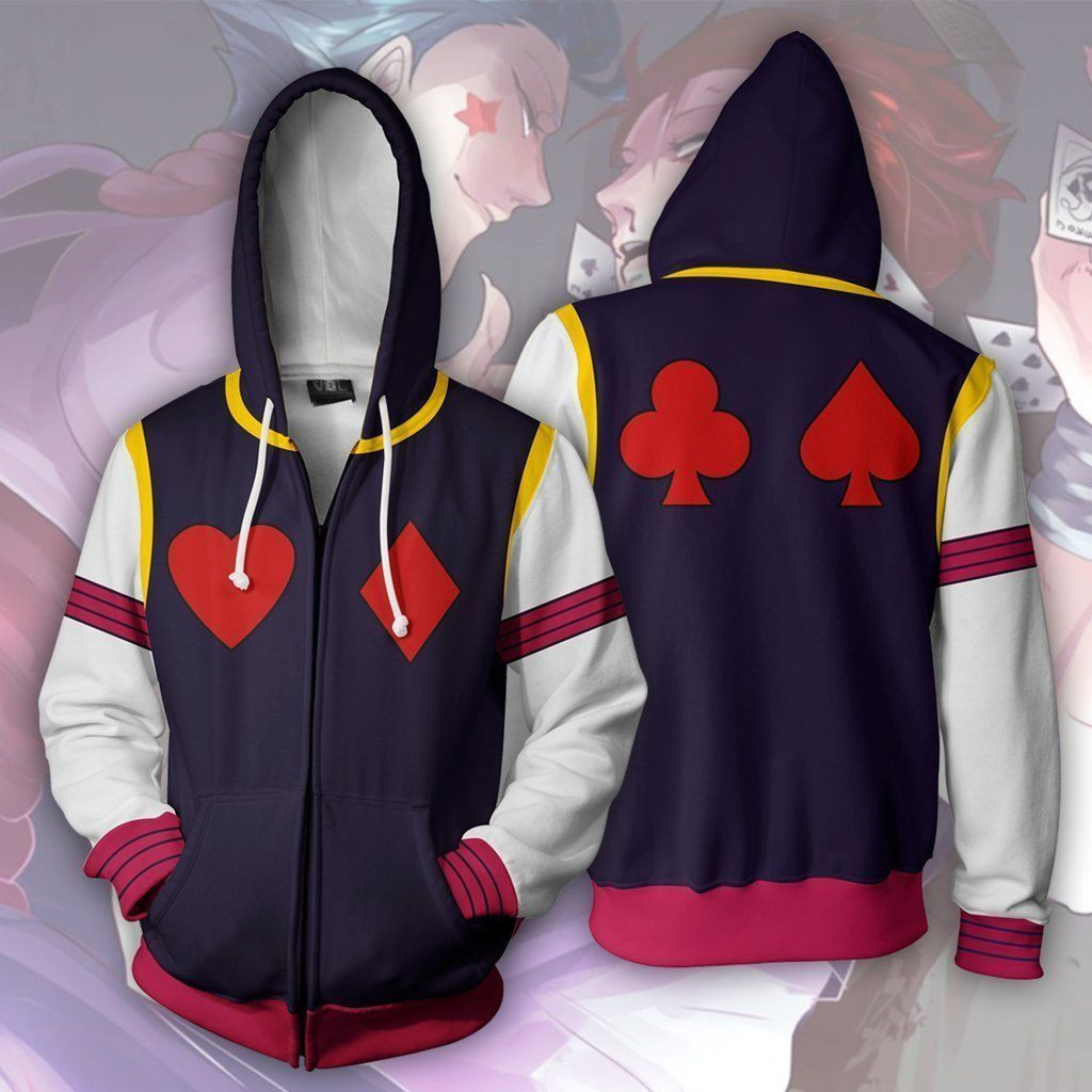 HUNTER X HUNTER ' Hisoka Morow Cosplay 3D All Over Print Hoodie, Zip Hoodie