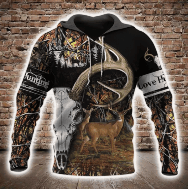 Hunteraholic 3D All Over Print Hoodie, Zip Hoodie