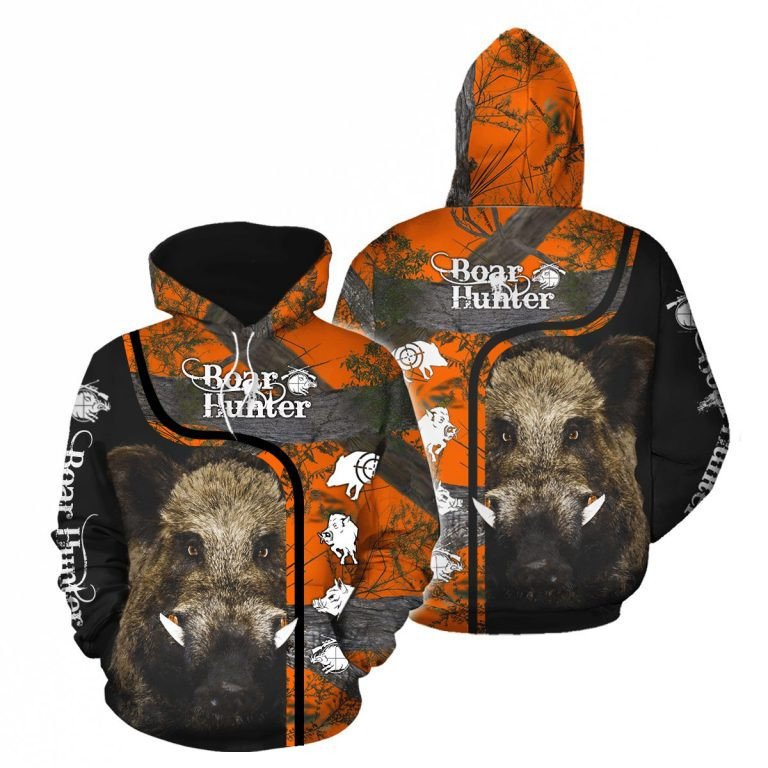 Hunteraholic 3D All Over Print Hoodie, Zip Hoodie