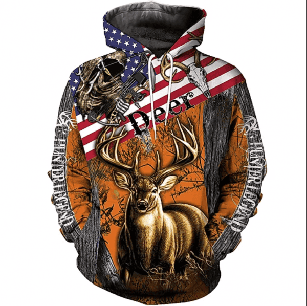 Hunteraholic 3D All Over Print Hoodie, Zip Hoodie