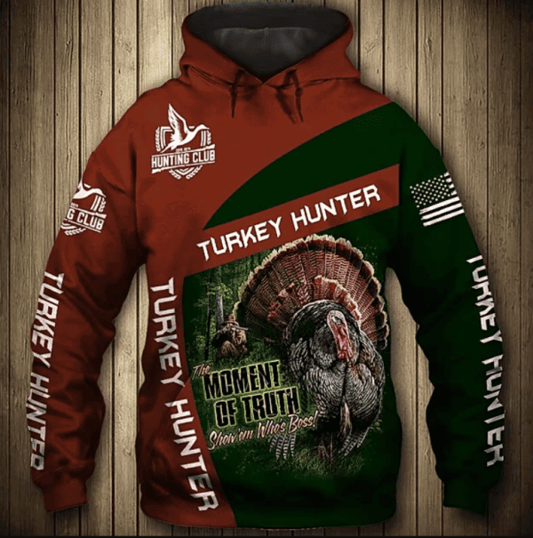 Hunteraholic 3D All Over Print Hoodie, Zip Hoodie