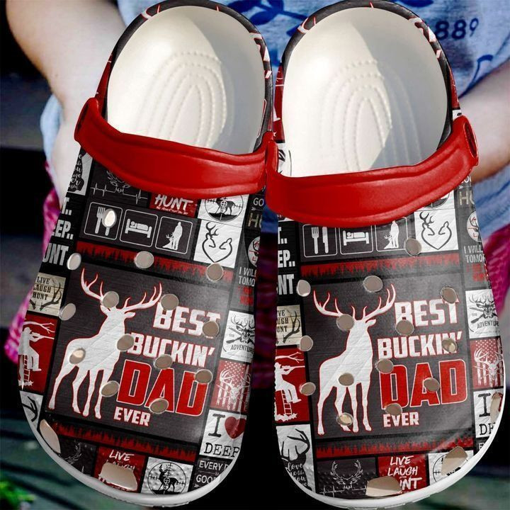 Hunting Best Bucking Dad Ever Classic Clogs Shoes