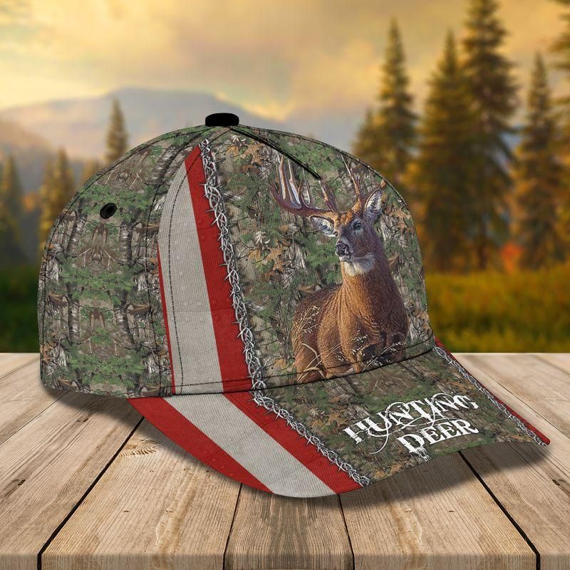 Hunting Deer Classic Cap Baseball Cap For Hunting Lovers Trucker Hats Custom Hats Gifts For Men & Women