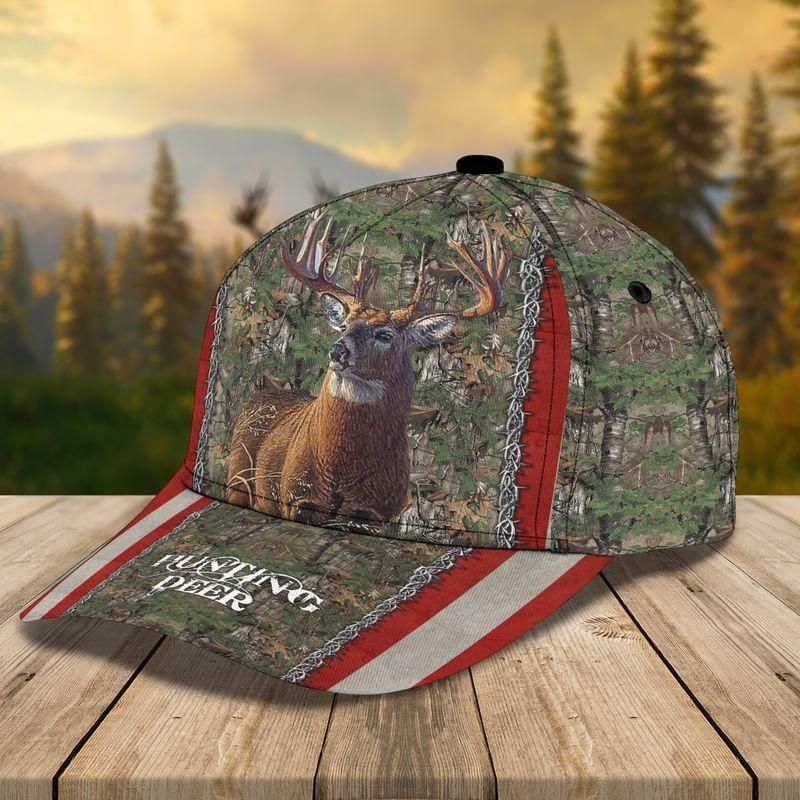 Hunting Deer Classic Cap Baseball Cap For Hunting Lovers Trucker Hats Custom Hats Gifts For Men & Women