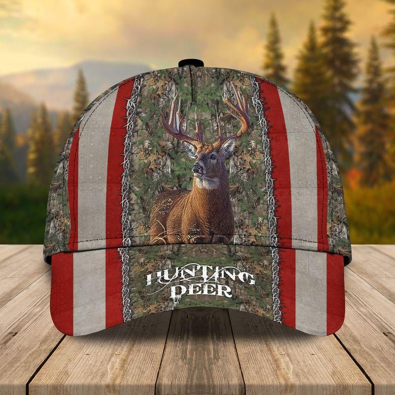 Hunting Deer Classic Cap Baseball Cap For Hunting Lovers Trucker Hats Custom Hats Gifts For Men & Women