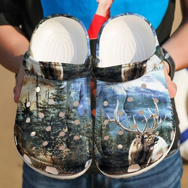 Hunting Deer Classic Clogs Shoes