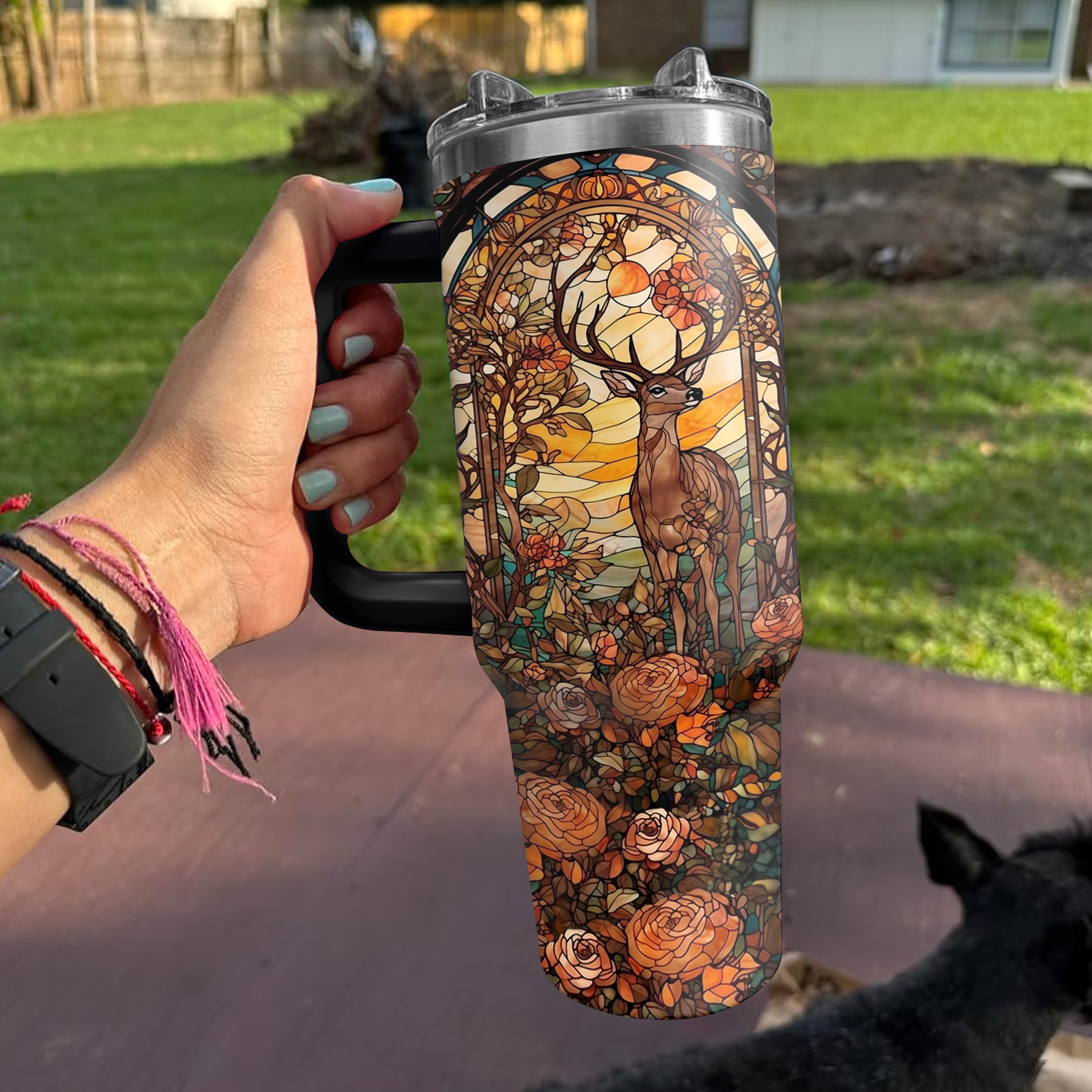 Hunting Deer Custom Stanley Cup 40 oz 30 oz Tumbler With HandleTVC2301729 - Image 2