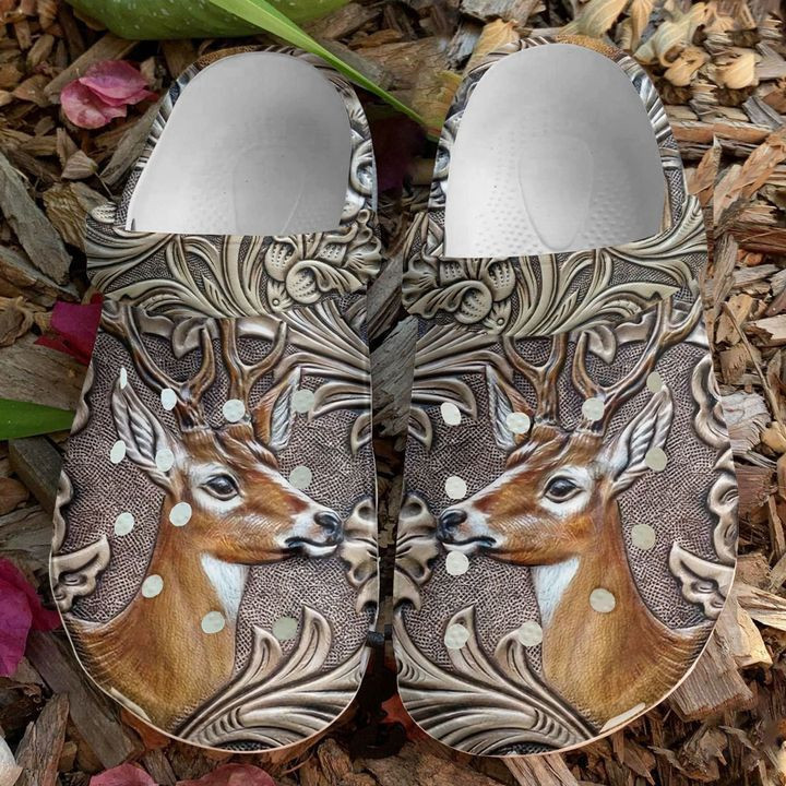 Hunting Deer Head Classic Clogs Shoes