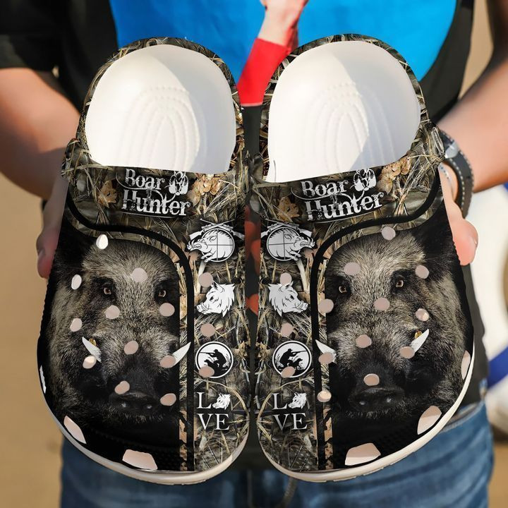 Hunting For Boar Lovers Classic Clogs Shoes