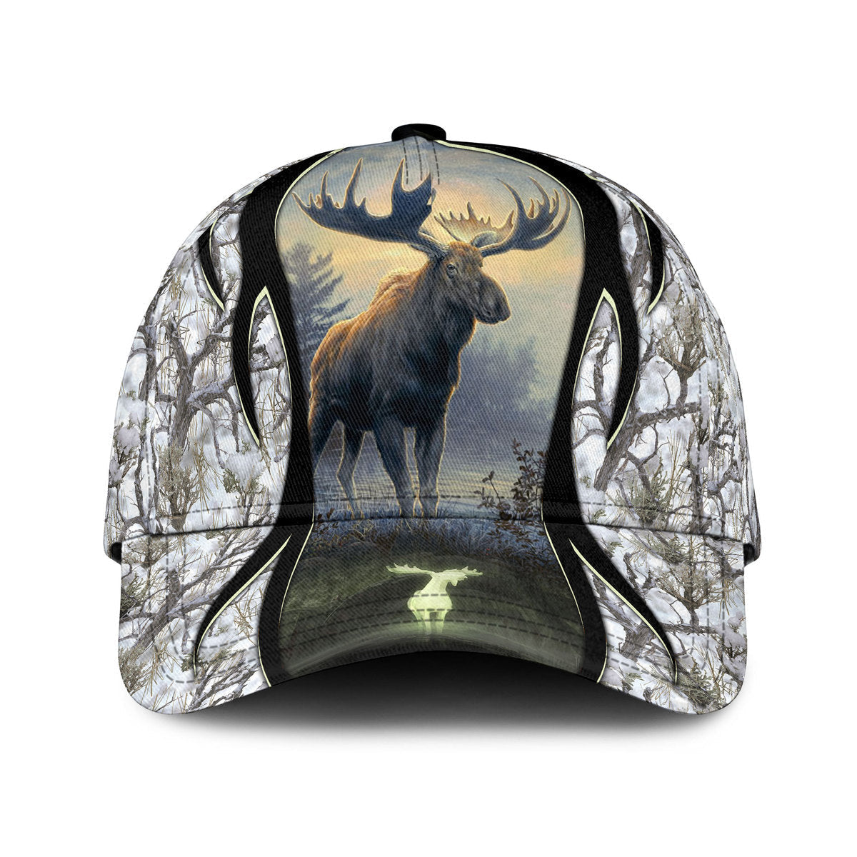 Hunting Moose Forest Classic Cap Trucker Hats Custom Hats Gifts For Men & Women