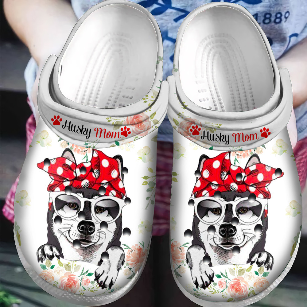 Husky Mom Classic Clogs Shoes Mothers Day Gift