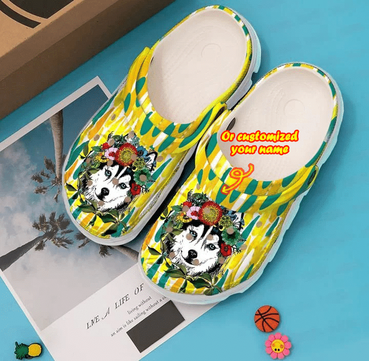 Husky Mom clog Shoes Dog