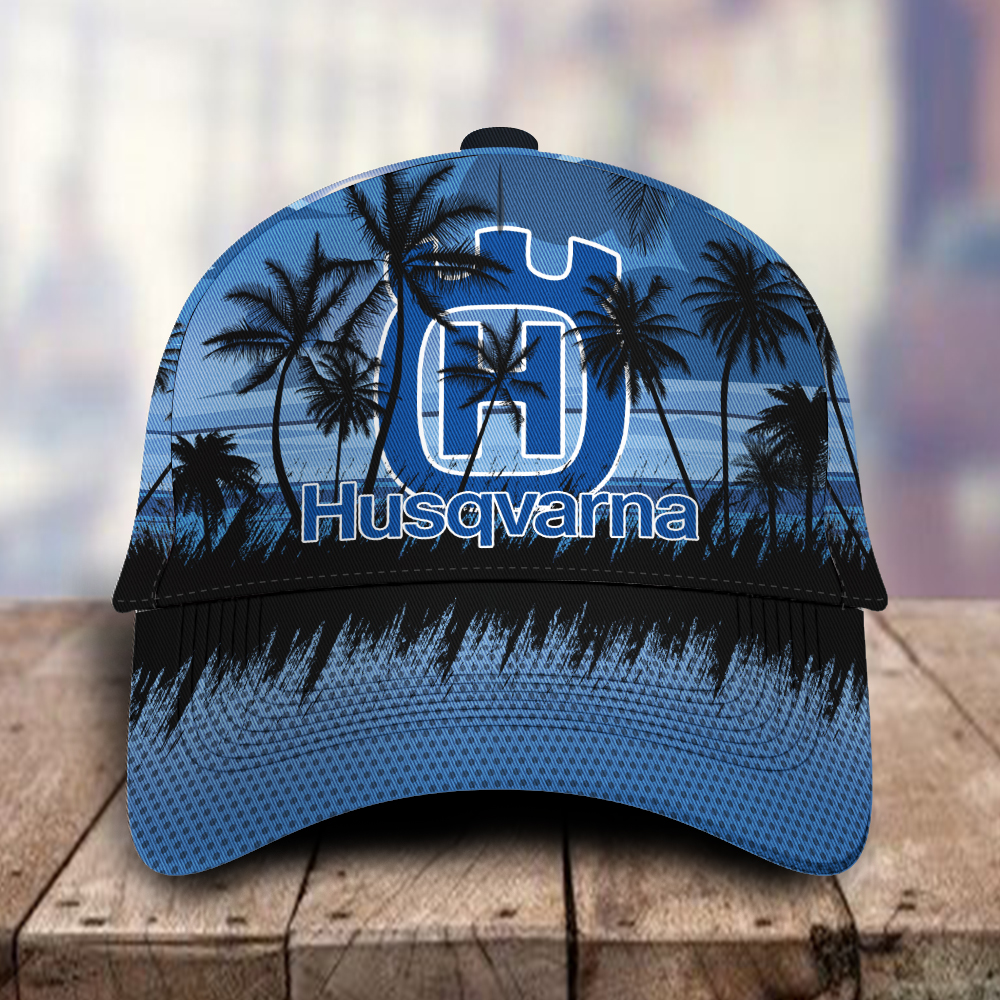 Husqvarna 3D Classic Cap Hawaiian Tropical Car Motor Brand Hats Trucker Hats Custom Hats Gifts For Men & Women