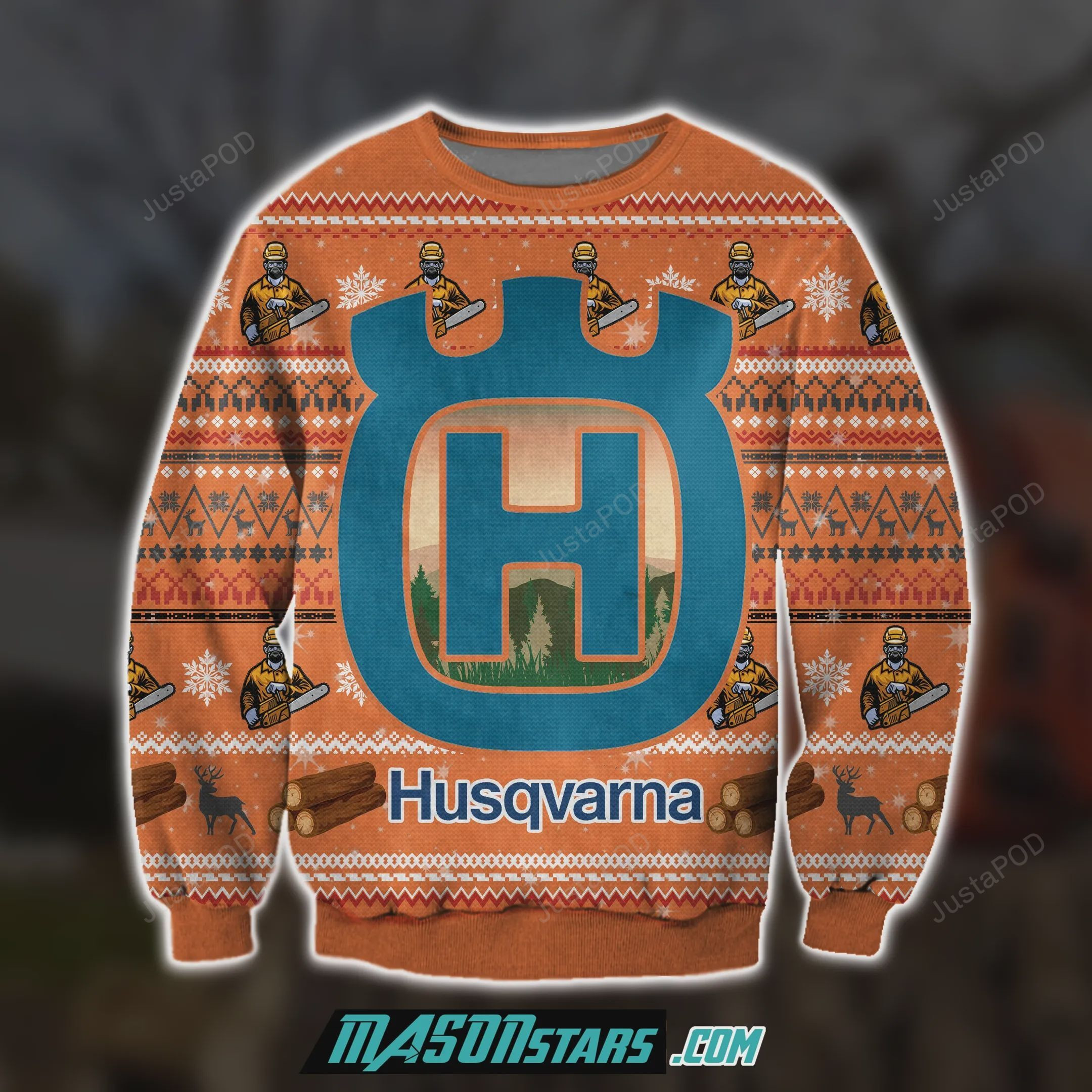 Husqvarna Chainsaws 3D All Over Print Ugly Christmas Sweater Adult 3D Funny Matching for family