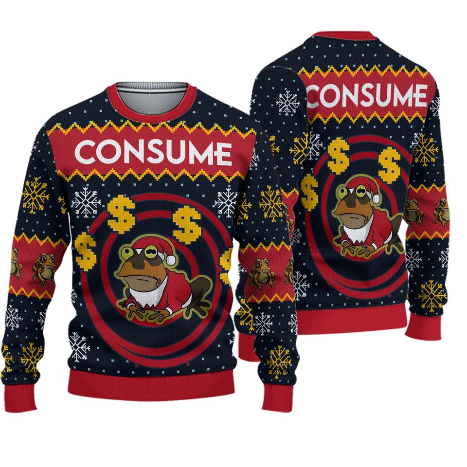 Hypnotoad Consume Futurama Ugly Christmas Sweater