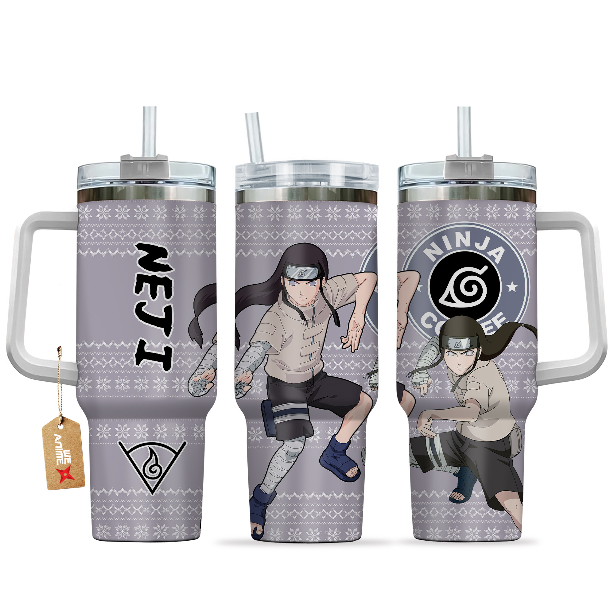 Hyuga Neji Naruto Anime Custom Stanley Cup 40 oz 30 oz Tumbler With HandleTVC2301163