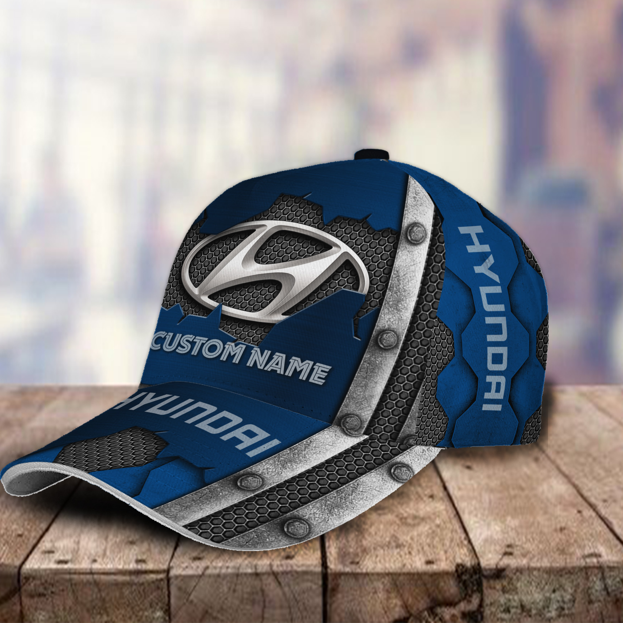 Hyundai 3D Classic Cap Custom Hat Logo Name Trucker Hats Custom Hats Gifts For Men & Women