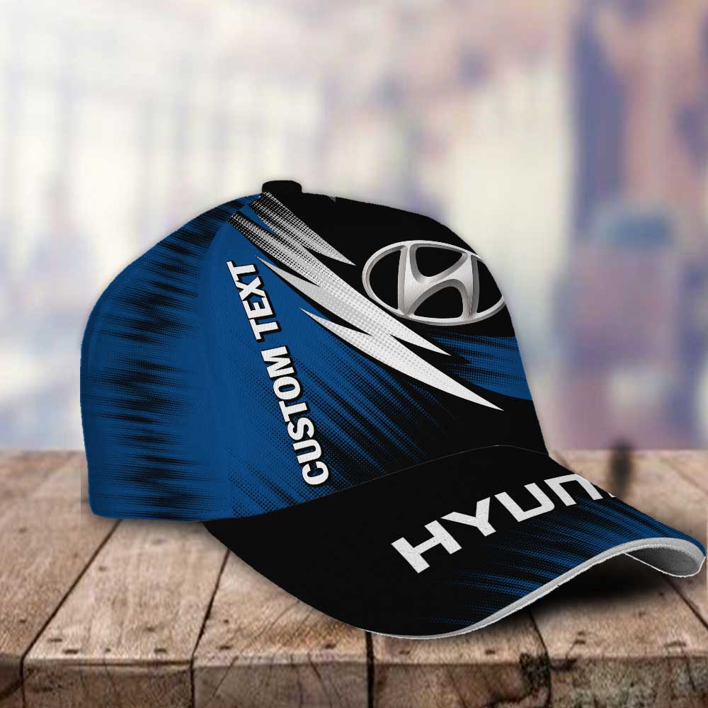 Hyundai Personalized Name 3D Classic Cap Hat Gift for Men Women Trucker Hats Custom Hats Gifts For Men & Women