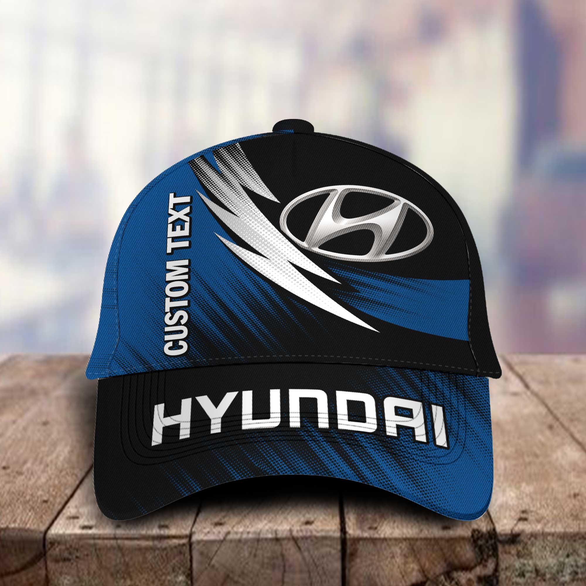 Hyundai Personalized Name 3D Classic Cap Hat Gift for Men Women Trucker Hats Custom Hats Gifts For Men & Women