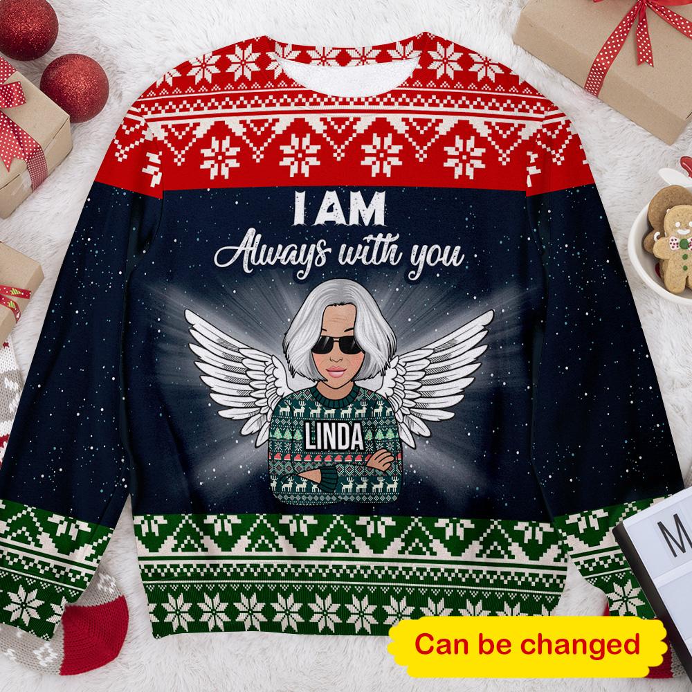 I Am Always With You Memorial Personalizedwitch Personalized Christmas Sweater - Image 2