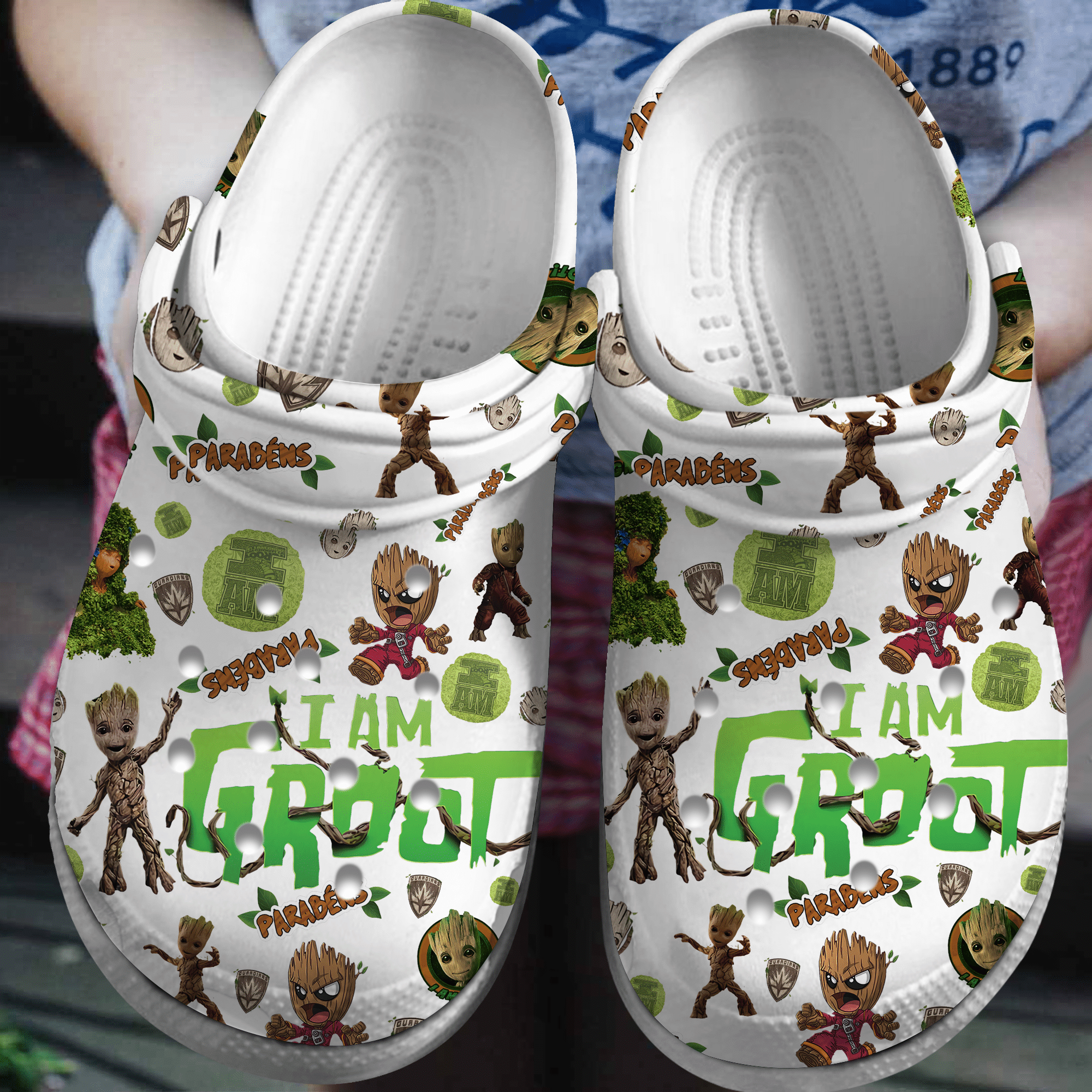 I Am Groot Movie Crocs Crocband Clogs Shoes Comfortable For Men Women and Kids