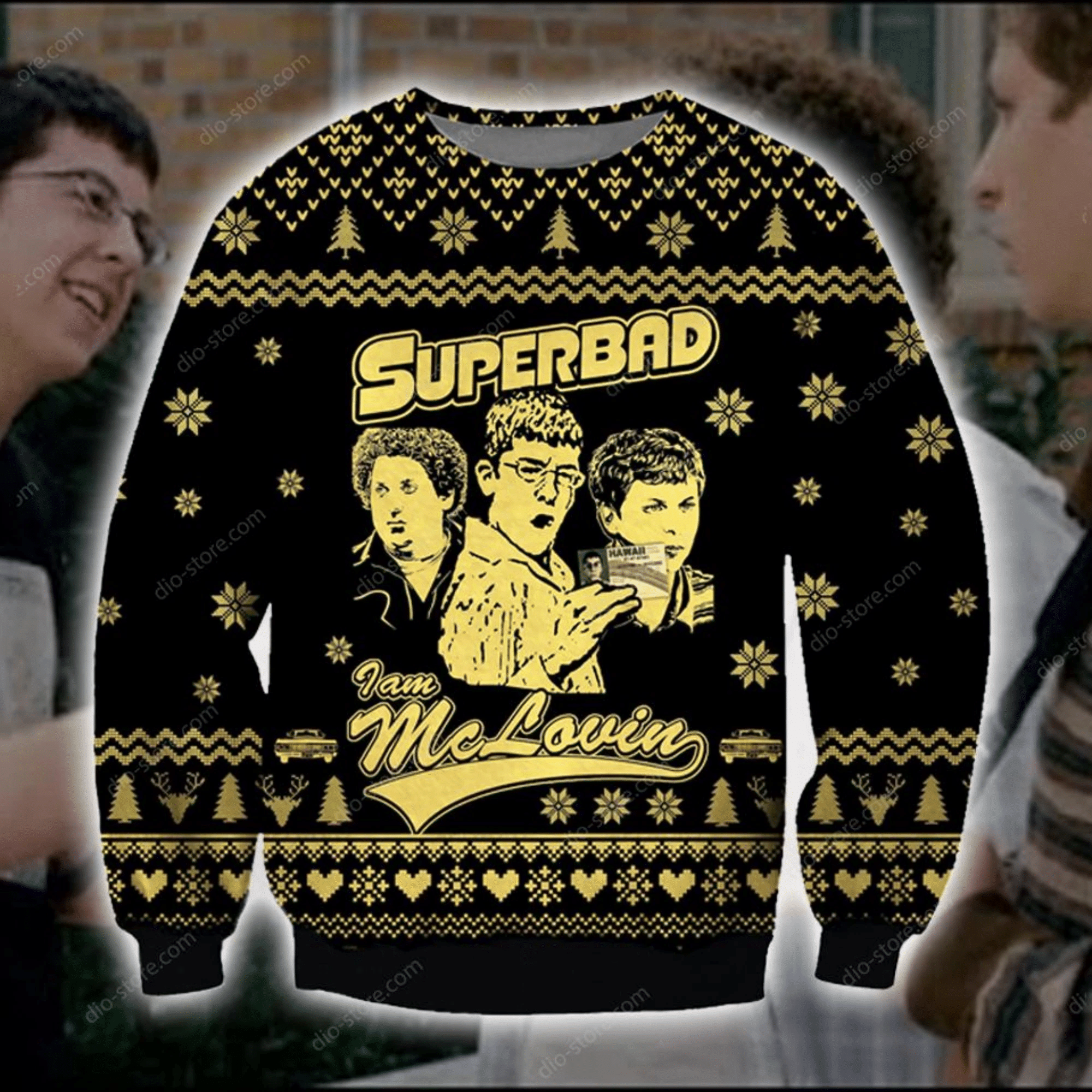 I Am Mclovin Superbad Knitting Pattern 3D Print Ugly Christmas Sweater Adult 3D Funny Matching for family