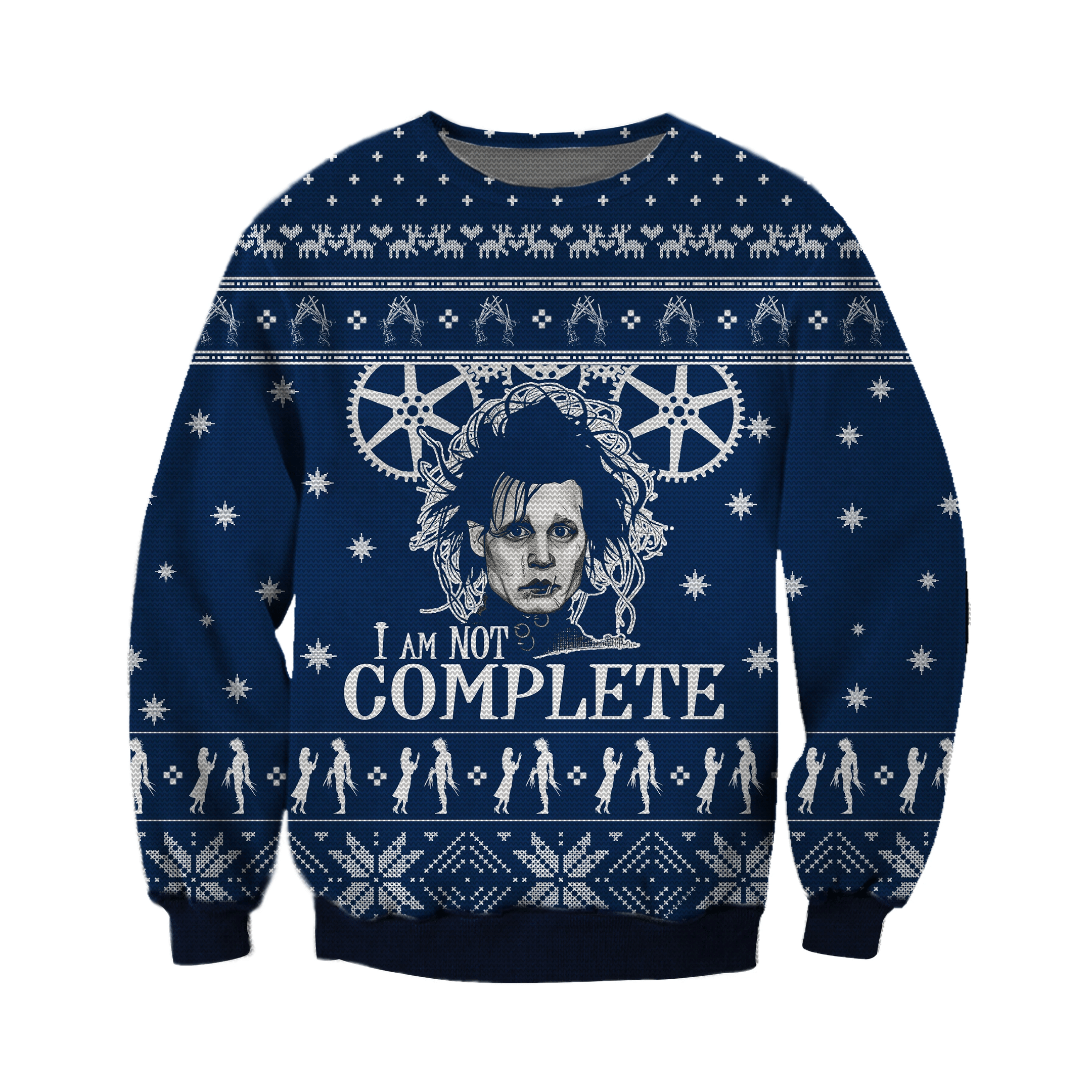 I Am Not Complete Knitting Pattern 3D Print Ugly Christmas Sweater Adult 3D Funny Matching for family - Image 2