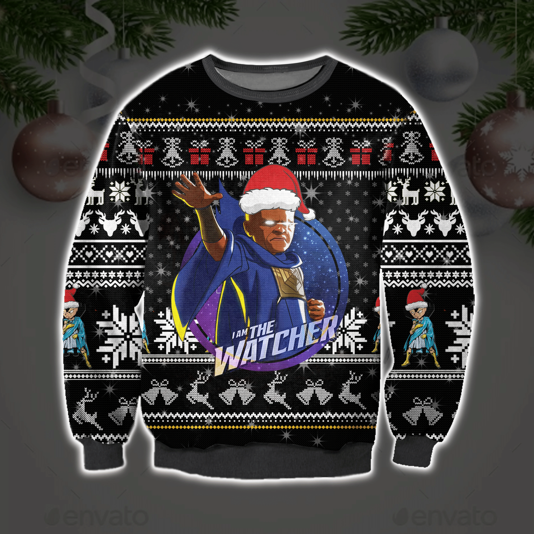 I Am The Watcher Ugly Christmas Sweater Adult 3D Funny Matching for family