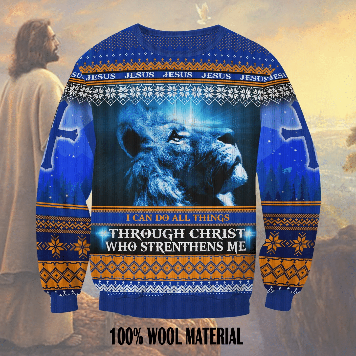 I Can Do All Things Through Christ Ugly Christmas Sweater Adult 3D Funny Matching for family