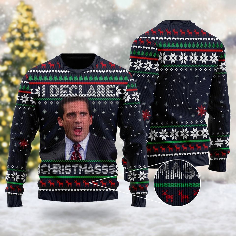 I Declare Christmasss 3D All Over Printed T-shirt, Iconic Movie Ugly Christmas Sweater