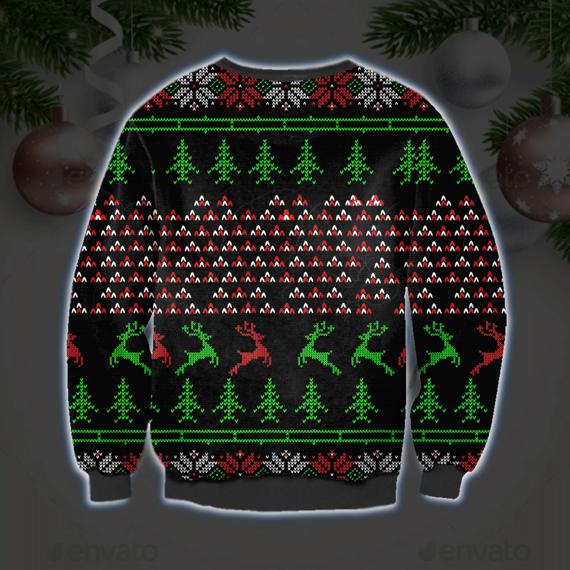 I Deliver All Night Long Ugly Christmas Sweater Adult 3D Funny Matching for family - Image 2