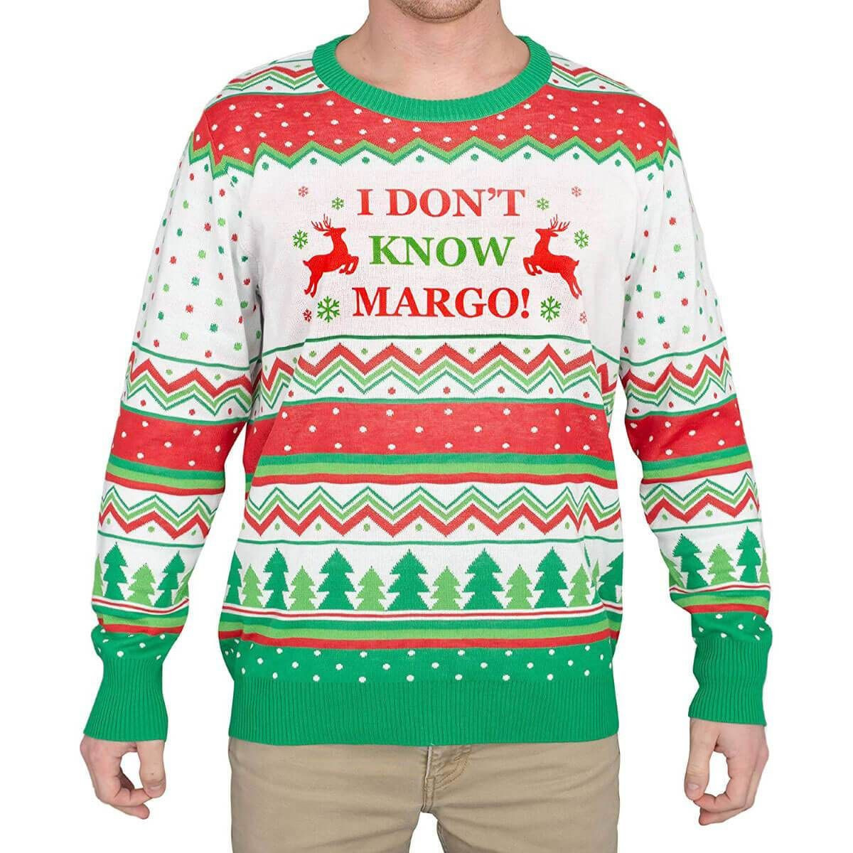 I Don'T Know Margo For Unisex Ugly Christmas Sweater Adult 3D Funny Matching for family