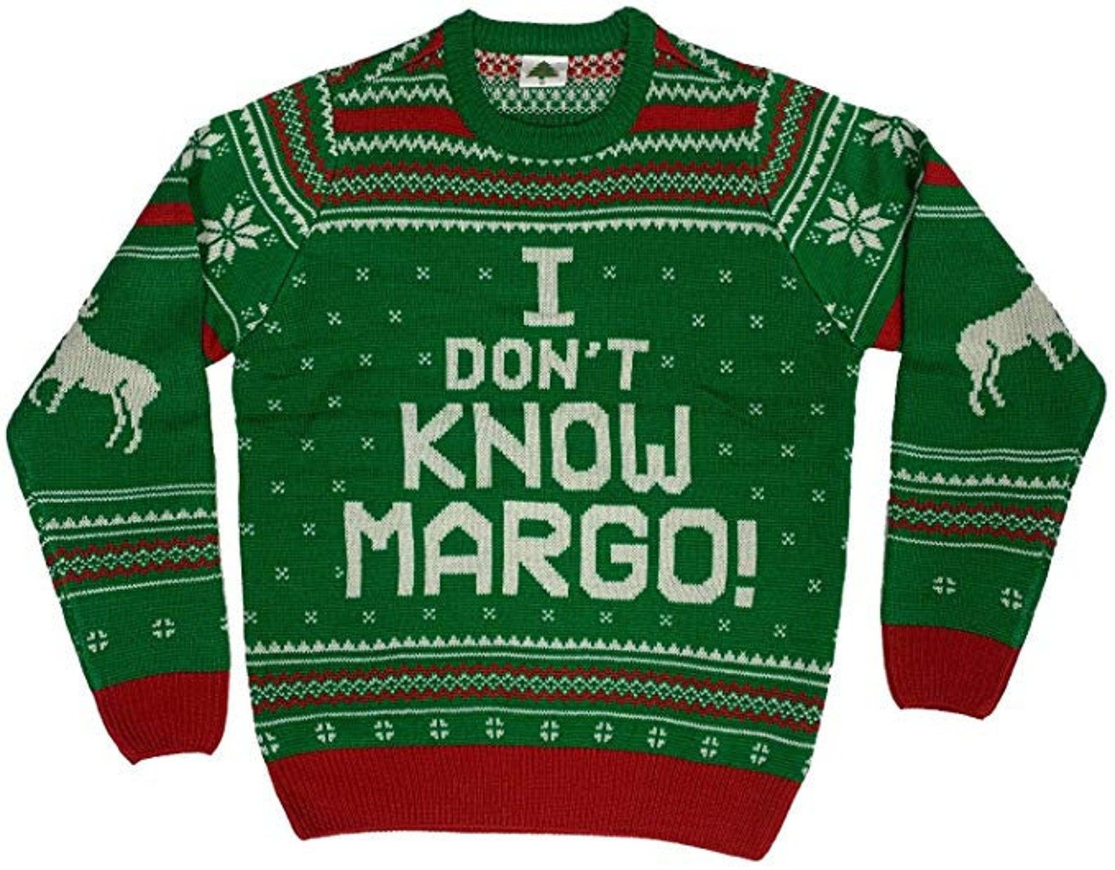 I Don'T Know Margo Scenario For Unisex Ugly Christmas Sweater Adult 3D Funny Matching for family