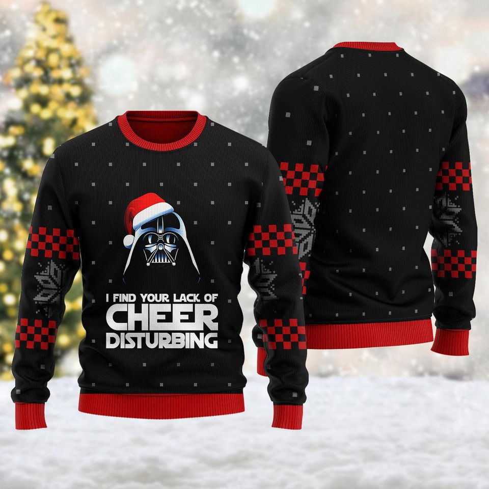 I Find Your Lack of Cheer Disturbing Ugly Christmas Sweater