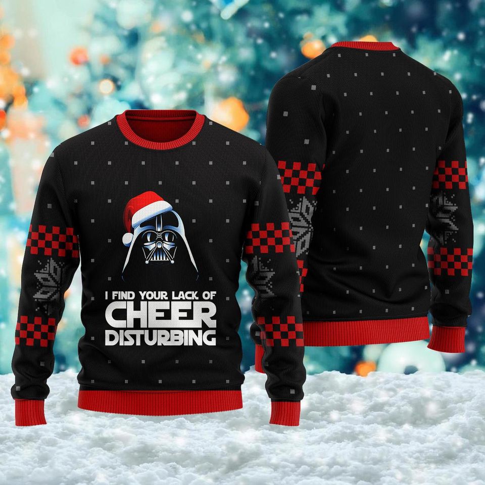 I Find Your Lack of Cheer Disturbing Ugly Christmas Sweater