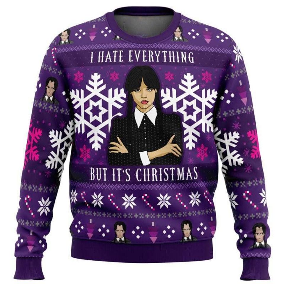 I Hate Everything Ugly Christmas 3D Sweater