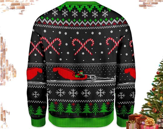 I Hate Morning People funny character Christmas Sweater, Cute funny character Ugly Sweater - Image 9
