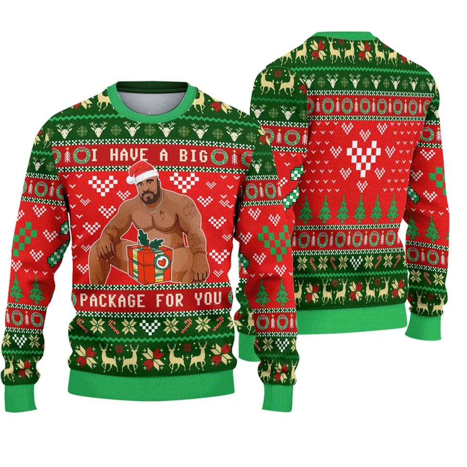 I Have A Big Package For You Barry Wood Christmas Sweater