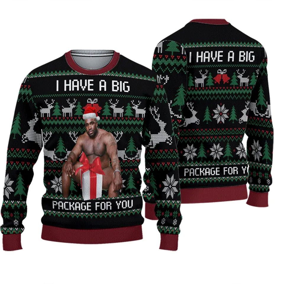 I Have A Big Package For You Ugly Christmas Sweater