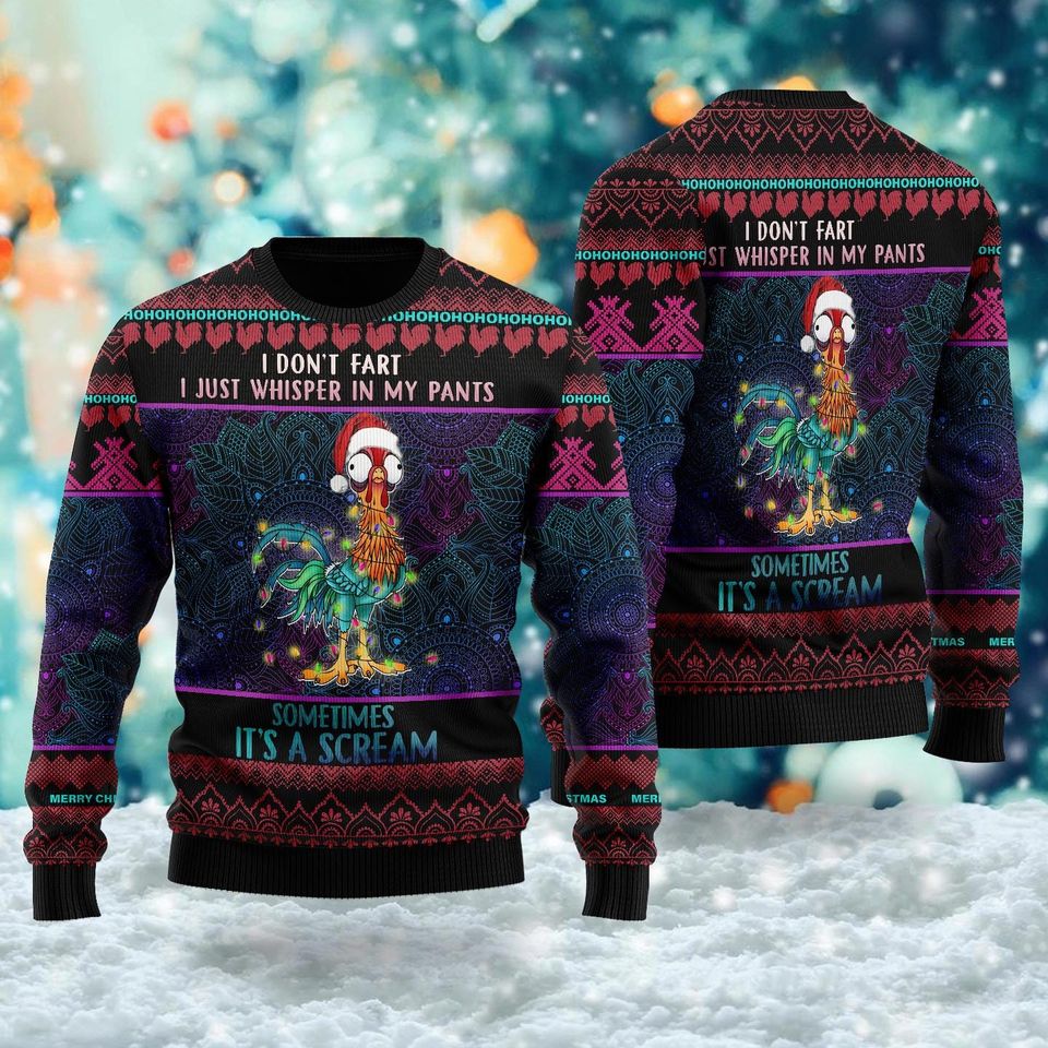 I Just Whisper In My Pants Quotes Ugly Sweatshirts, Christmas Gift For Men, Women, Kid - Image 3