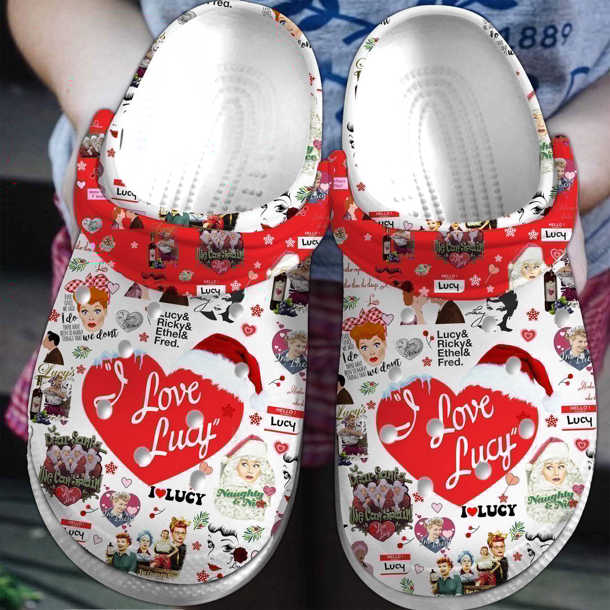 I Love Lucy TV Series Crocs Crocband Clogs Shoes Comfortable For Men Women and Kids