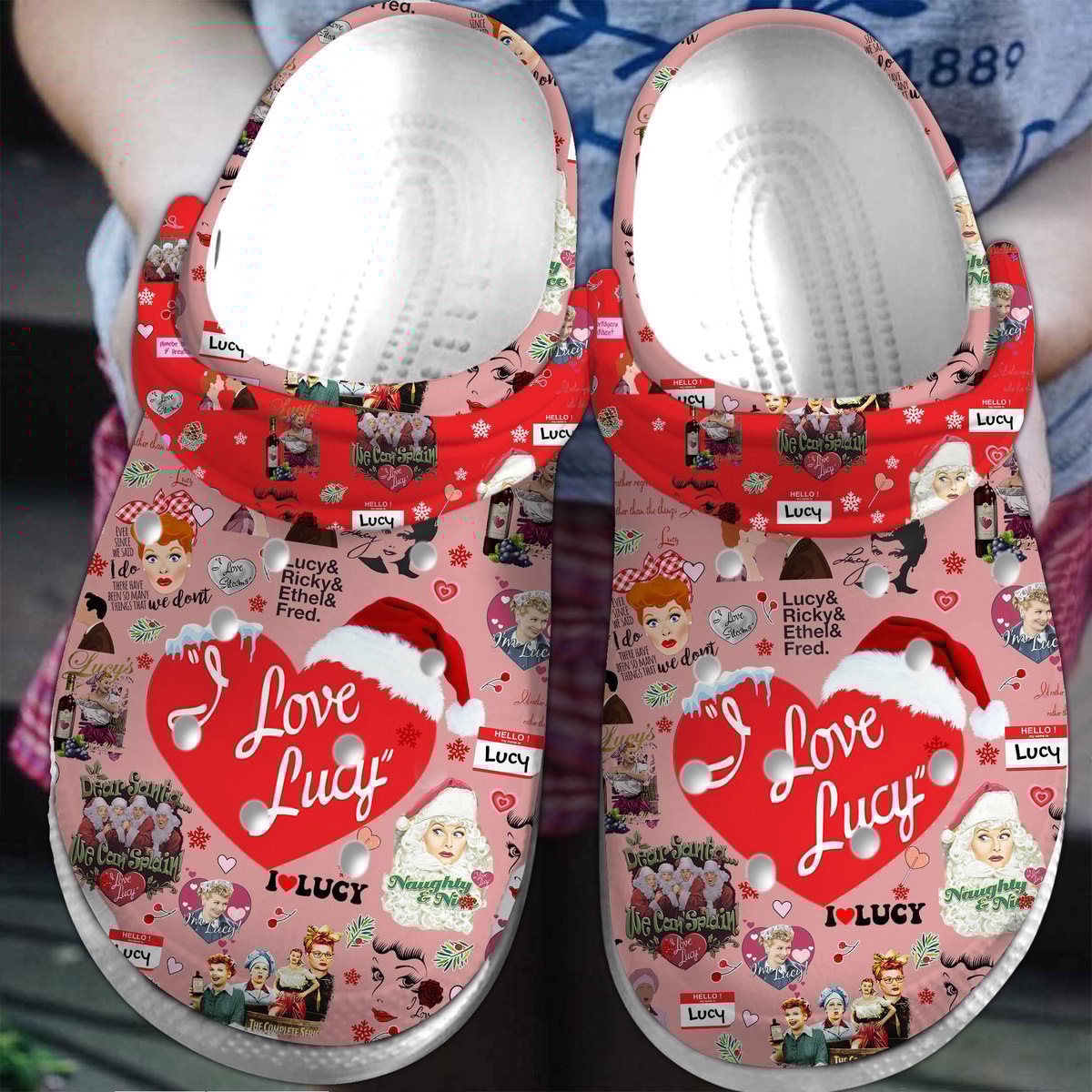 I Love Lucy TV Series Crocs Crocband Clogs Shoes Comfortable For Men Women and Kids