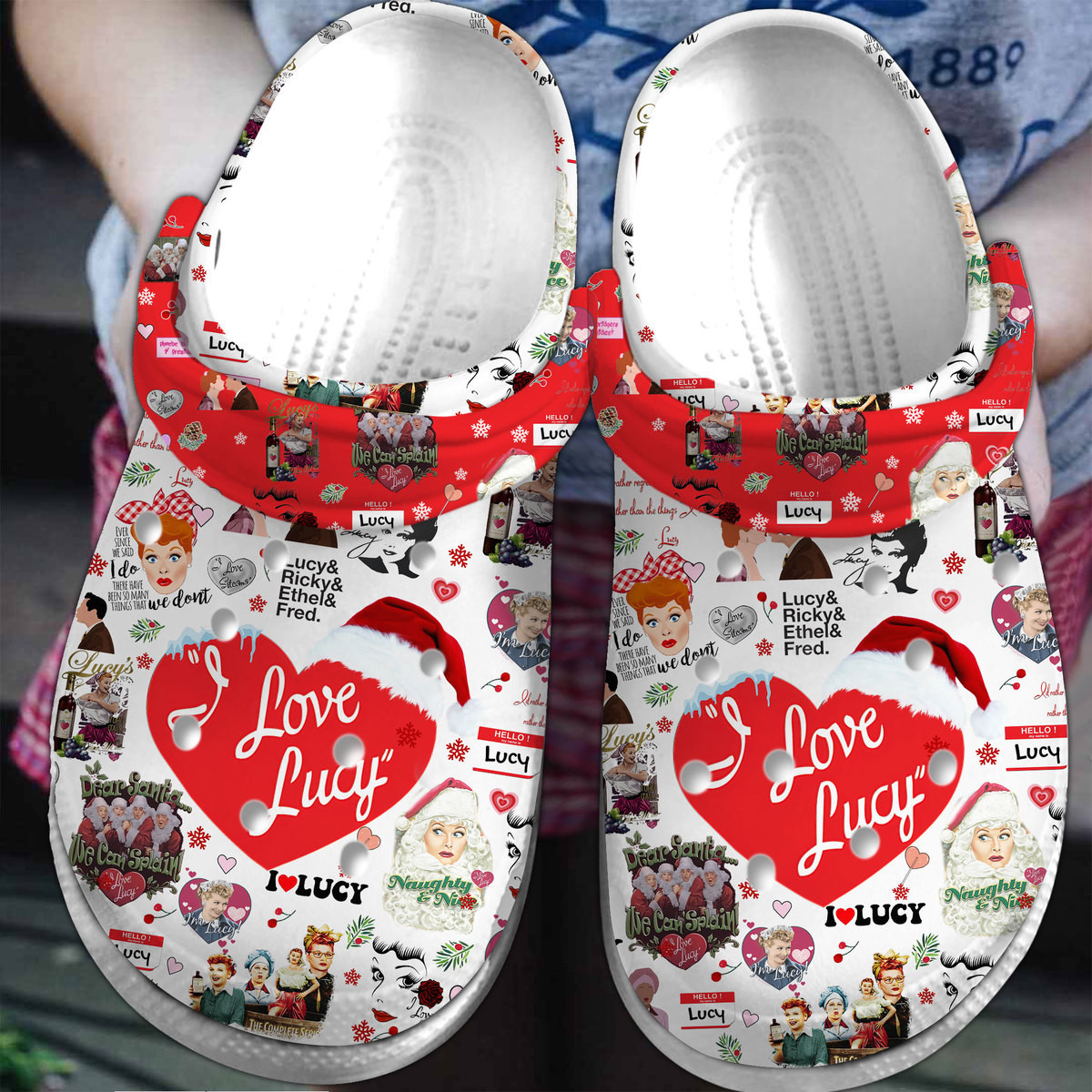 I Love Lucy TV Series Crocs Crocband Clogs Shoes Comfortable For Men Women and Kids