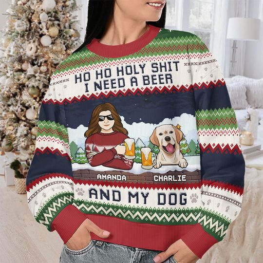 I Need A Beer And My Dogs - Dog Personalized Sweatshirt - Gift For Pet Owners, Pet Lovers - Image 5