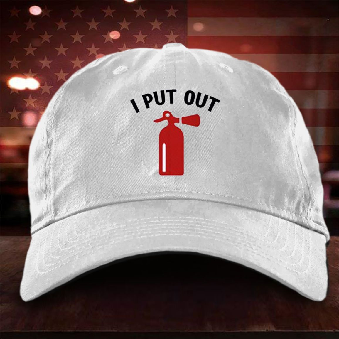 I Put Out ÃƒÂ¢Ã¢â€šÂ¬Ã¢â‚¬Â¹Hat Fire Extinguisher Funny Hats For Adults Presents For Step Dad MK Trucker Hats Custom Hats Gifts For Men & Women