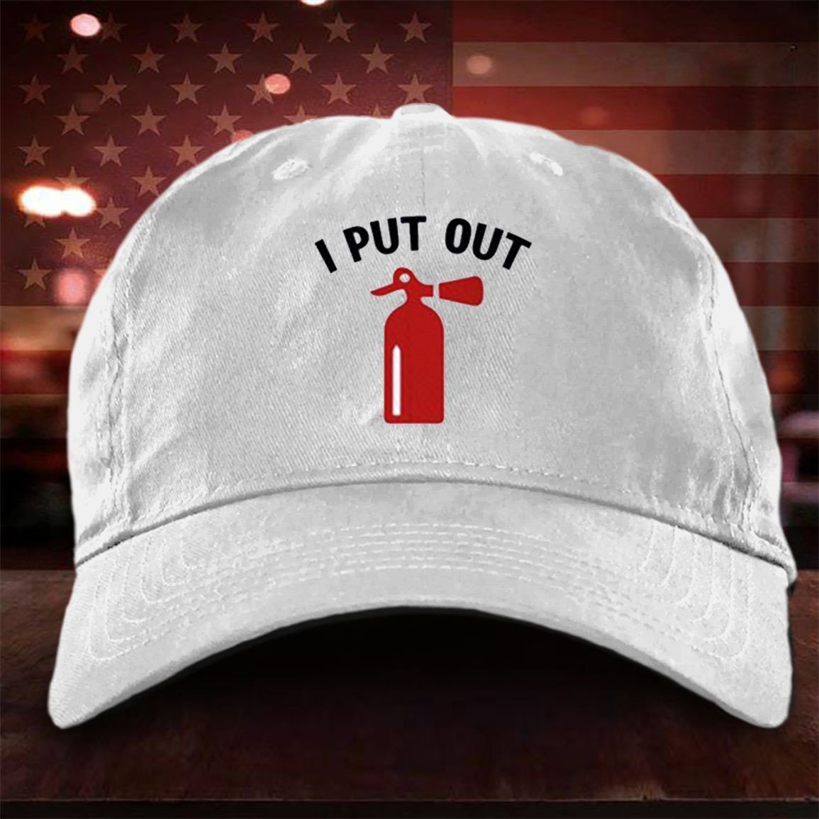 I Put Out ÃƒÂ¢Ã¢â€šÂ¬Ã¢â‚¬Â¹Hat Fire Extinguisher Funny Hats For Adults Presents For Step Dad MK Trucker Hats Custom Hats Gifts For Men & Women